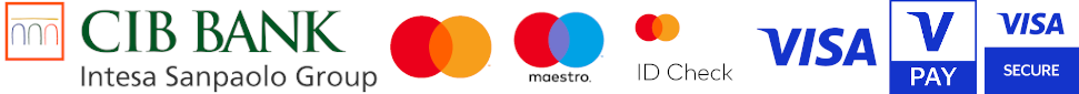 CIB Bank, Mastercard, Maestro, Mastercard Identity Check, Visa, V Pay, Visa Secure